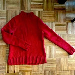 L.L. Bean Chunky Knit Mock Neck Sweater size XXS